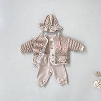 Stripe Quilted Baby Jacket