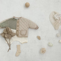 Stripe Quilted Baby Jacket