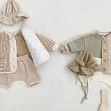 Stripe Quilted Baby Jacket