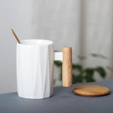Nordic Mug With Bamboo Handle & Lid